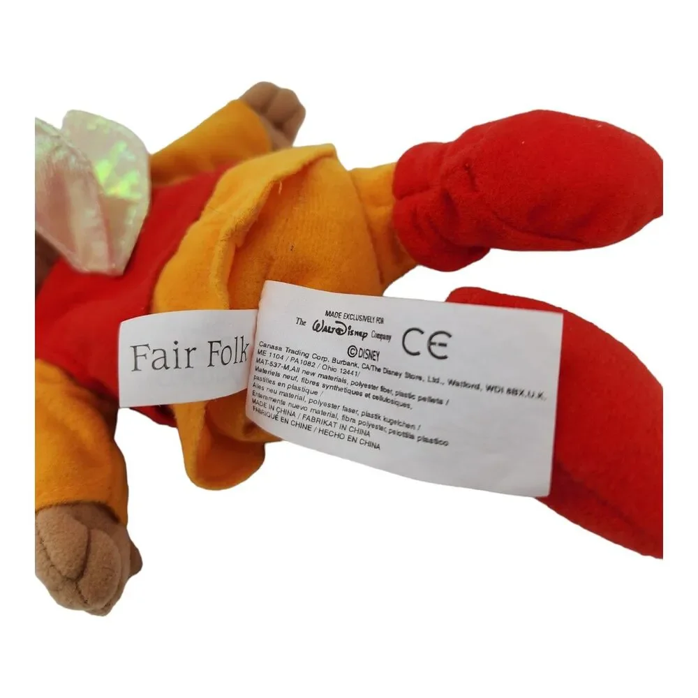 Disney Store The Black Cauldron Fairfolk Bean Bag Plush Toy NWT Vintage 8 Inch